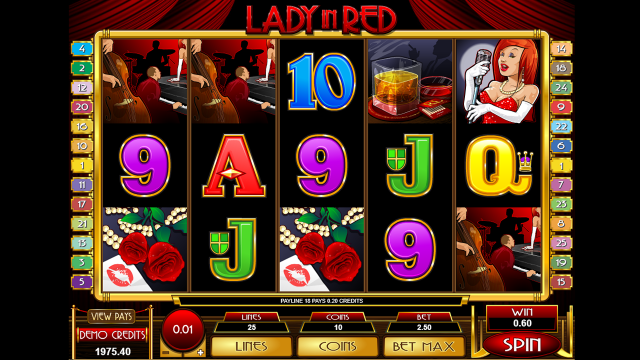 Игровой интерфейс Lady In Red 6