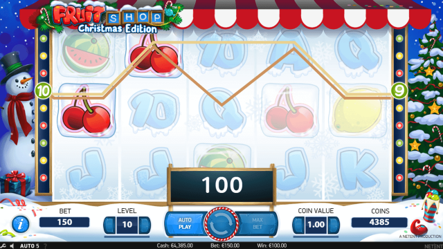 Игровой интерфейс Fruit Shop Christmas Edition 6