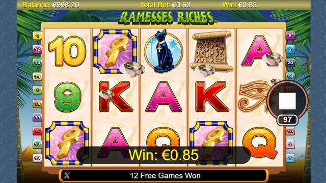 Бонусная игра Ramesses Riches 3