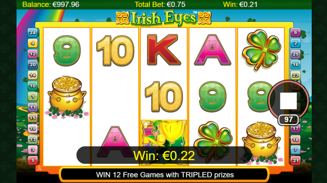 Игровой интерфейс Irish Eyes 4