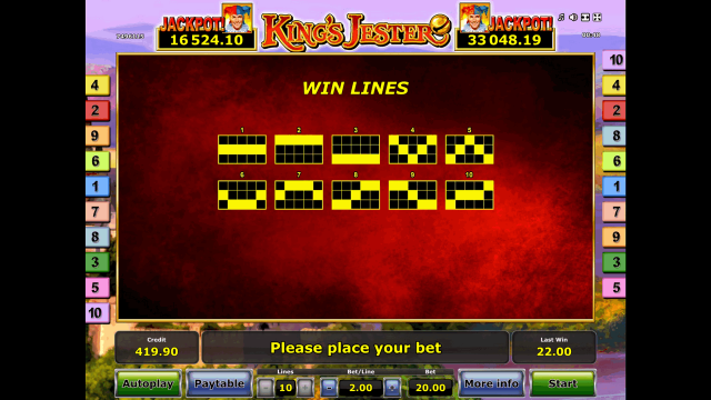 Бонусная игра King's Jester 8